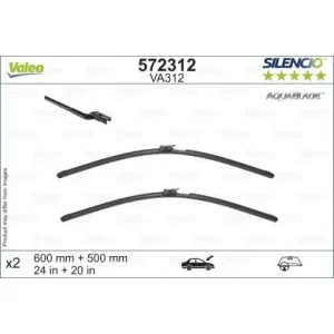 Set stergatoare Valeo Silencio AquaBlade 600/500 mm Bestseller