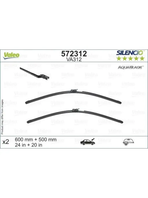 Set stergatoare Valeo Silencio AquaBlade 600/500 mm Bestseller