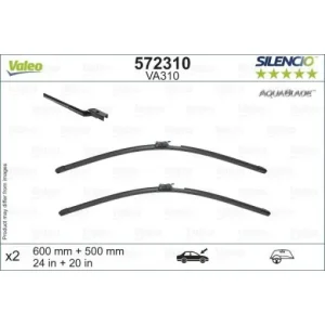 Set stergatoare Valeo Silencio AquaBlade 600/500 mm Preț mic
