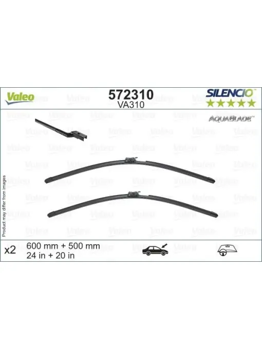 Set stergatoare Valeo Silencio AquaBlade 600/500 mm Preț mic