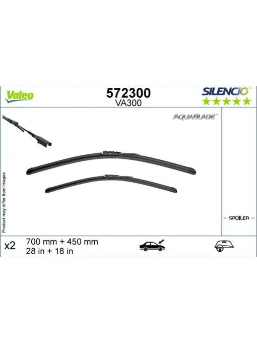 Transport gratuit Set stergatoare Valeo Silencio AquaBlade 700/450 mm