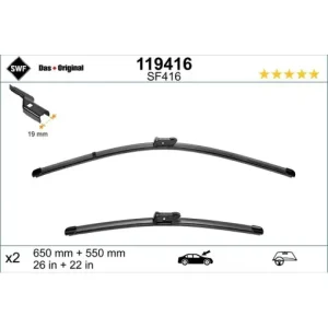Calitate înaltă Set lamela stergator SWF Wiper FB OE LHD 650/550 mm
