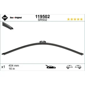 Livrare rapidă Lamela stergator spate SWF Wiper FB REAR LHD/RHD 404 mm