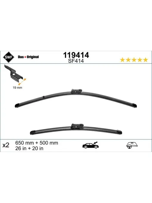 Set lamela stergator SWF Wiper FB OE LHD 650/500 mm Reducere de preț