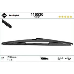 Expediere rapidă Lamela stergator spate SWF Wiper Rear LHD RHD 290 mm