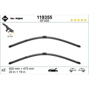 Set lamela stergator SWF Wiper FB OE LHD 600/475 mm Super ofertă