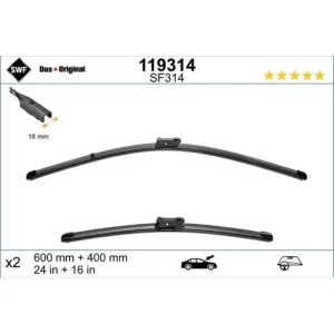 Plată sigură Set lamela stergator SWF Wiper FB OE LHD 600/400 mm