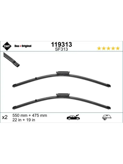 Set lamela stergator SWF Wiper FB OE LHD 550/475 mm Cumpără acum