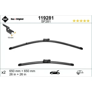 Popular Set lamela stergator SWF Wiper FB OE LHD 650/650 mm