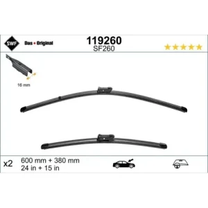 Set lamela stergator SWF Wiper FB OE LHD 600/380 mm Ofertă limitată