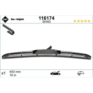 Lamela stergator SWF Wiper Hybrid LHD 400 mm Reducere extra