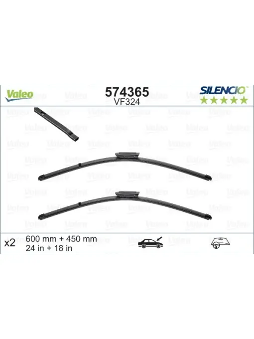 Set stergator Valeo Silencio Flat Promoție