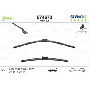 Set stergator Valeo Silencio Flat Livrare rapidă
