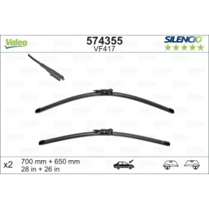 Ofertă limitată Set stergator Valeo Silencio Flat