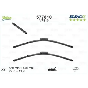 Reducere de preț Set stergator Valeo Silencio Flat