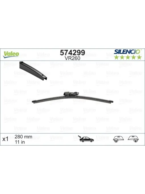 Stergator Valeo Silencio 28 cm Retur gratuit