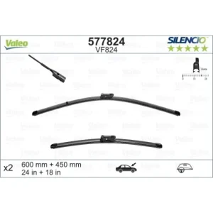 Set stergator Valeo Silencio Flat Livrare gratuită
