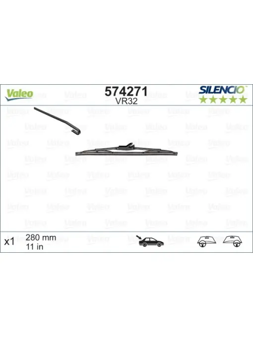 Noutate Stergator Valeo Silencio Performance 280 mm