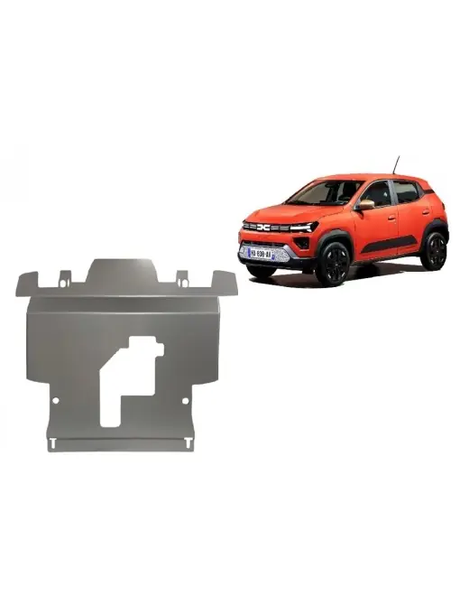 Livrare expres Scut motor metalic pentru Aluminium Dacia Spring ( 2024 - 2025 )