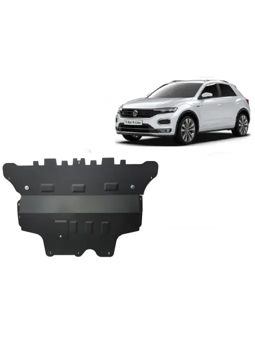 Scut motor metalic pentru Volkswagen T-Roc - cutie de viteză automată ( 2017 - 2025 ) Retur ușor