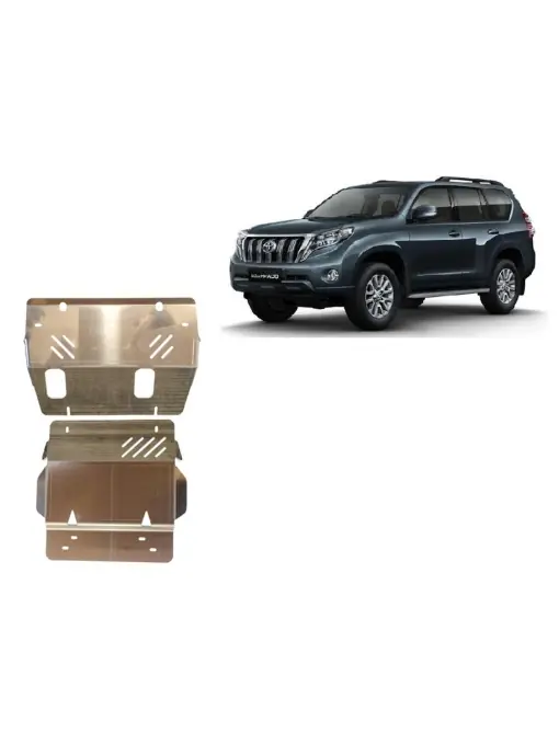 Ofertă limitată Scut motor metalic pentru din aluminiu Toyota Land Cruiser 150 ( 2009 - 2025 )