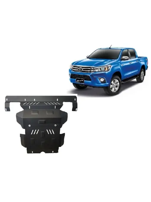 Noutate Scut motor metalic pentru și radiator Toyota Hilux Revo ( 2016 - 2025 )