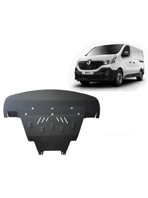 Calitate înaltă Scut motor metalic pentru Renault Trafic dupa 2014 ( 2014 - 2021 )