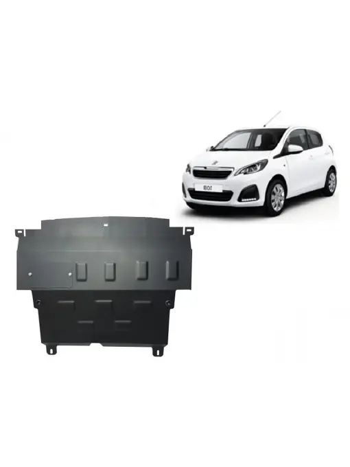 Expediere rapidă Scut motor metalic pentru Peugeot 108 ( 2014 - 2021 )