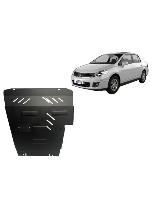 Scut motor metalic pentru Nissan Tiida ( 2004 - 2013 ) Calitate înaltă