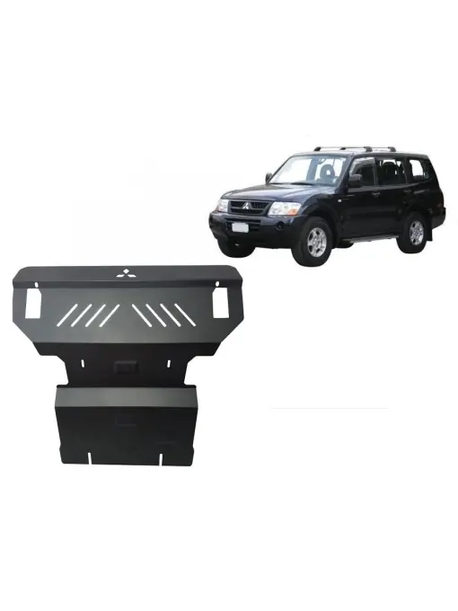 Promoție Scut motor metalic pentru și radiator Mitsubishi Pajero 3 (V60, V70) ( 1999 - 2007 )