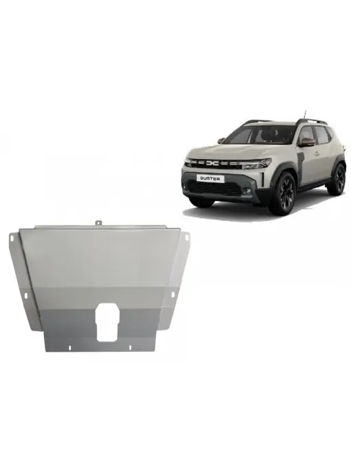 Scut motor metalic pentru din aluminiu Dacia Duster - 4x2 +4x4 ( 2024 - 2025 ) Livrare expres