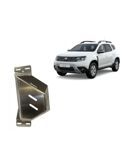 Plată securizată Scut clapeta Dacia Duster din Aluminiu ( 2021 - 2024 )