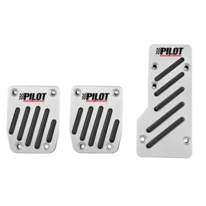 Super ofertă Set 3 placute pentru pedale auto LAMPA Race 1, din aluminiu, insertii din cauciuc, fixare cu clema sau surub