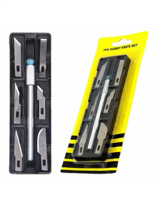 Cel mai bun preț Set 6 buc. cutter + diverse lame de schimb pentru folie autocolant, AVX-AG607A