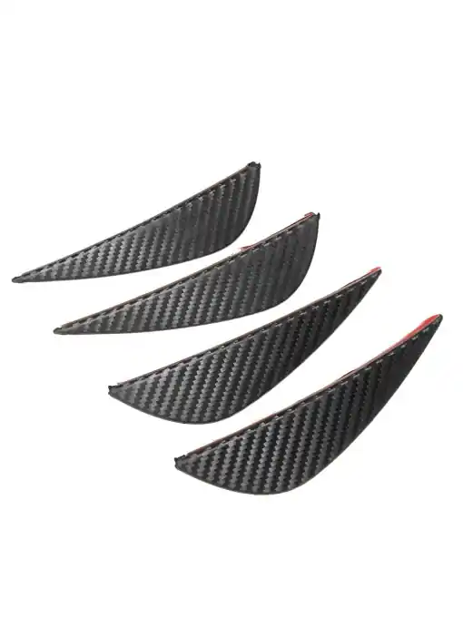 Reduceri Set 4 buc. aripioare ornamentale bara tuning, culoare carbon