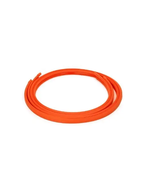 Set protectie jante, calitate Premium, 4 inele din plastic, culoare ORANGE Preț redus