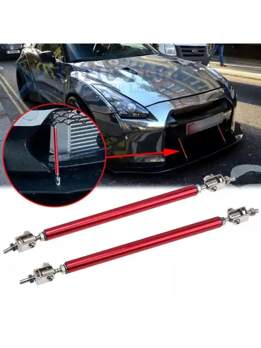 Retur ușor Set 2 Tije din Aluminiu reglabile pentru Consolidare Spoiler, lungime 10cm, culoare Rosu