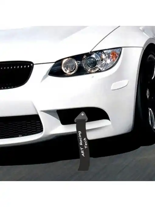 Retur gratuit Ornament Racing de tip Curea/Sufa pentru carlig de remorcare, culoare Negru