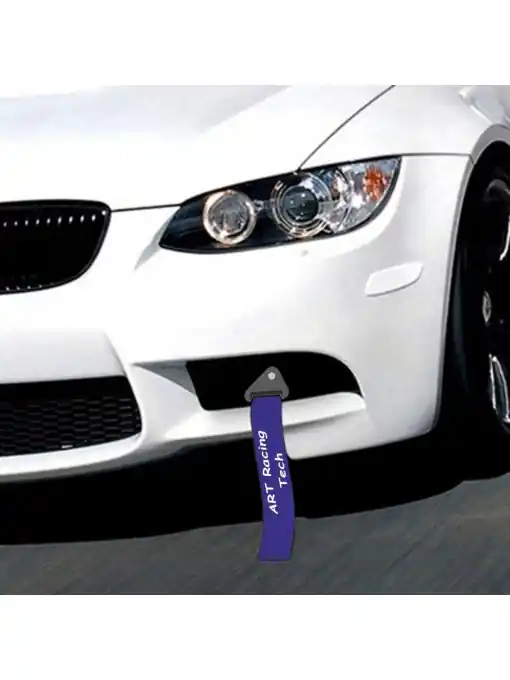 Plată sigură Ornament Racing de tip Curea/Sufa pentru carlig de remorcare, culoare Albastru