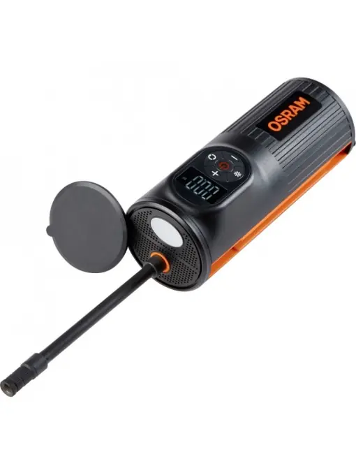 Compresor auto/moto/bike cu acumulator OsramTYREinflate 2000, 5200 mAh , presiune maxima 120PSI / 8.3 bar, display digital , Micro USB Reducere de preț