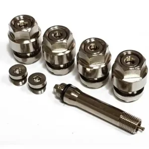 Transport gratuit Set 4 Valve Ascunse cromate, cu dispozitiv de umflare