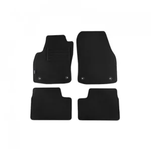 Bestseller Set 4 covorase auto PETEX din mocheta, negru, compatibil cu Opel Astra H 2004-10/2009, Astra H Caravan 09/2004-10/2010, Astra H GTC 03/2005-10/2011