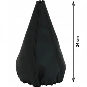 Ofertă specială Husa schimbator viteze piele naturala negru