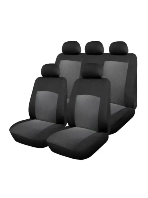 Preferatul clienților Huse Scaun Auto, 9 piese, universale, culoare Gri-Negru