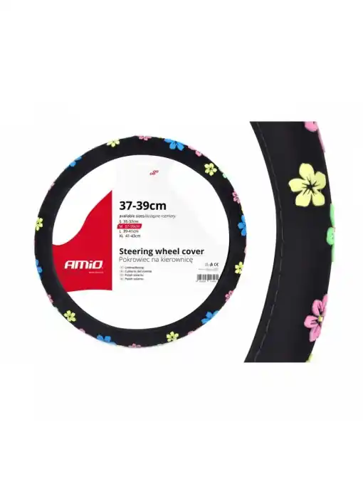 Husa volan model Floral SWC-13-M (37-39cm) Reducere de preț