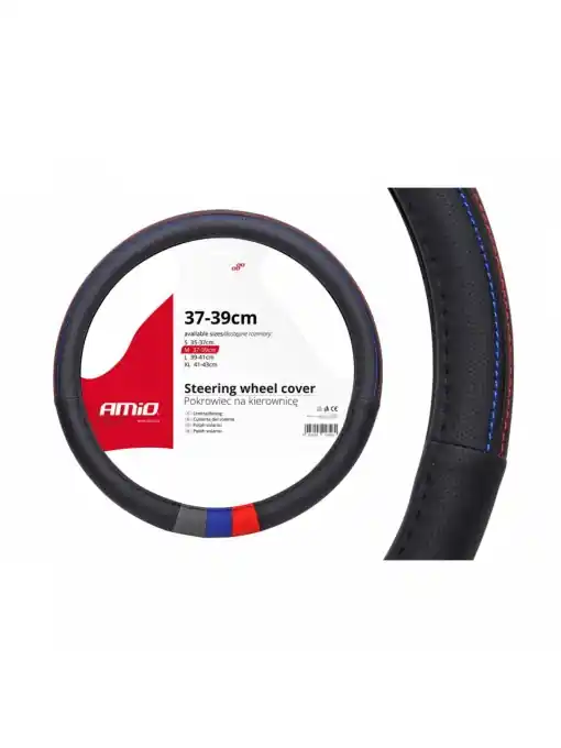 Plată securizată Husa volan model "BMW ///M" SWC-10-M (37-39cm)