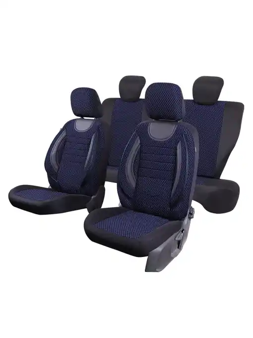 Discount Set huse scaun City Albastru-Negru - Umbrella
