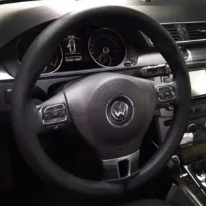 Preferatul clienților Husa Volan Cu Snur Piele Naturala Negru 37-38 Cm