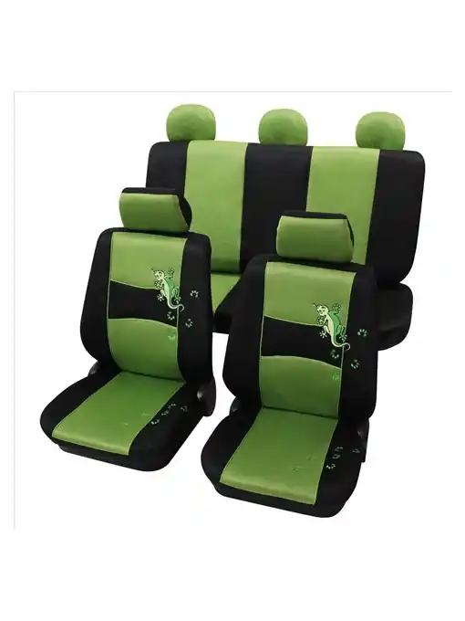 Super ofertă Set Complet Huse Scaune (Fata-Spate) Verde -Gecko- Petex