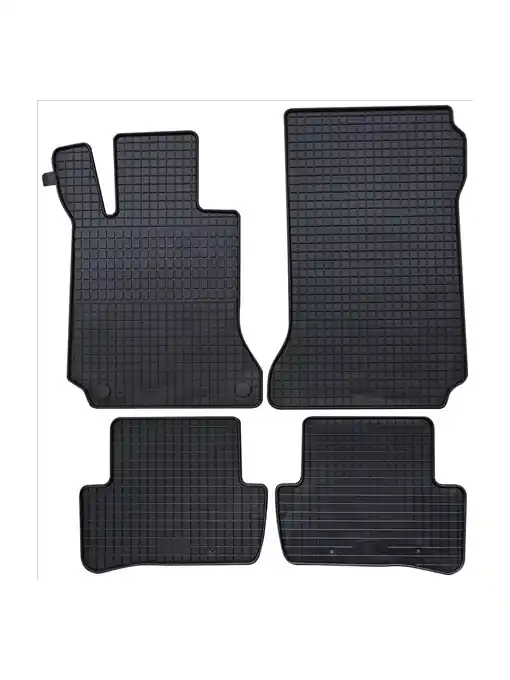 Ieftin Set 4 covorase auto din cauciuc PETEX, negru, compatibil cu Mercedes C-Klasse (W204) 03/2007-02/2014, E-Klasse Coupe/Cabrio 05/2009-03/2017 (C207),